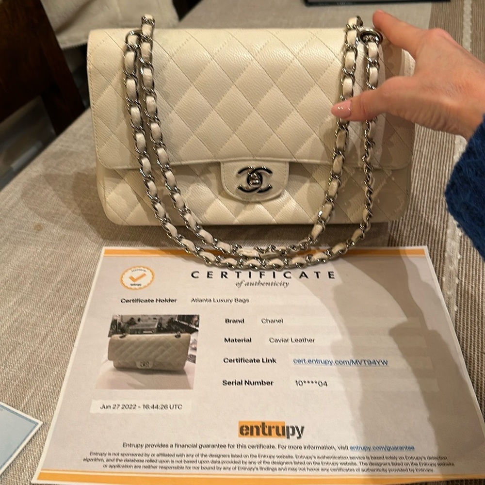 Chanel Caviar Medium Classic Double Certified Authentic - Picture 8 of 10